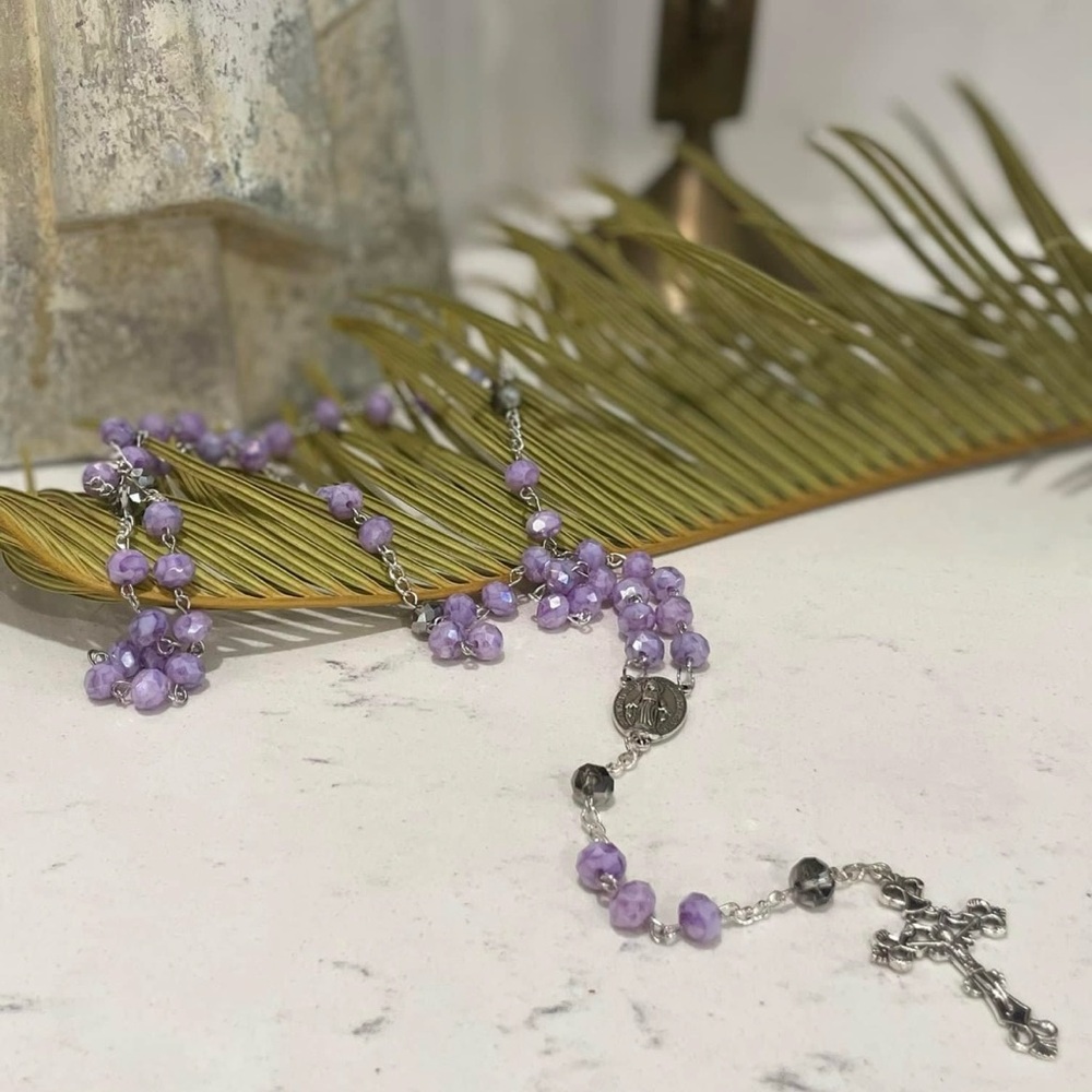 Purple Handmade Rosary